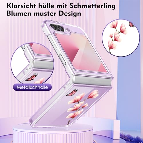 Coque fine Galaxy Z Flip 6 motif fleuri pour préserver son smartphone - 5