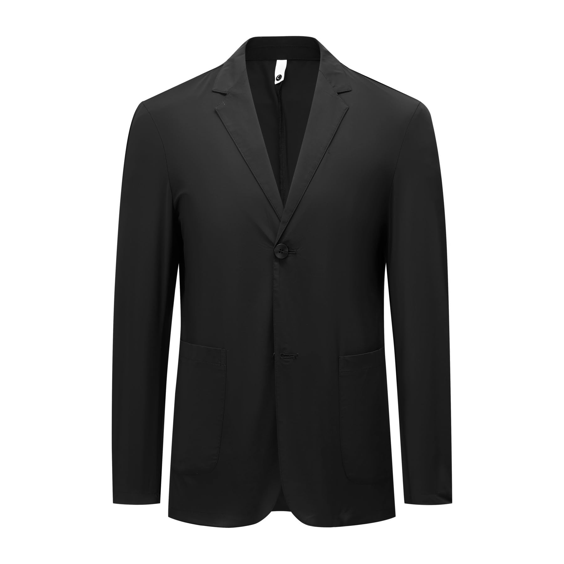 YFFUSHI Blazer de Hombre Chaqueta Casual Seda Hielo Refrescante 2 Botones Solapas de Muesca