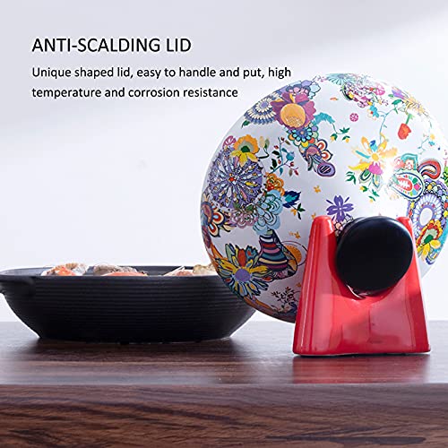 Aizyr Nonstick Ceramic Tagine Cooking Pot With Lid, Moroccan Braiser Tajine Pot Multifunctional Cookware For Stew Soup,1.6L #TOP3