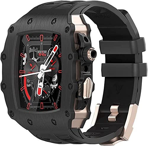 Kit de modification en acier inoxydable pour Apple Watch Series 8 7 45 mm