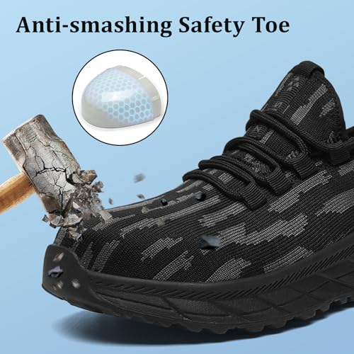 Image of SPIEZ Composite Toe Safety Shoes Women Puncture Proof Work Sneakers ASTM