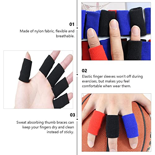 BESPORTBLE 20 Stks Vinger Mouwen Beschermers Duim Brace Ondersteuning Elastische Protector Braces voor Basketbal… - Image 5