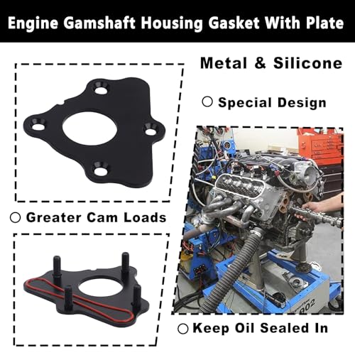 Image of LokoCar Camshaft Retainer Plate Gasket Compatible with LS Series Engines Bolt Kit ARP 134-1003 Gen III IV V Fits for GM LS1 LS2 LS3 4.8 5.3L 6.0L 6.2L Vortec Corvette Cam