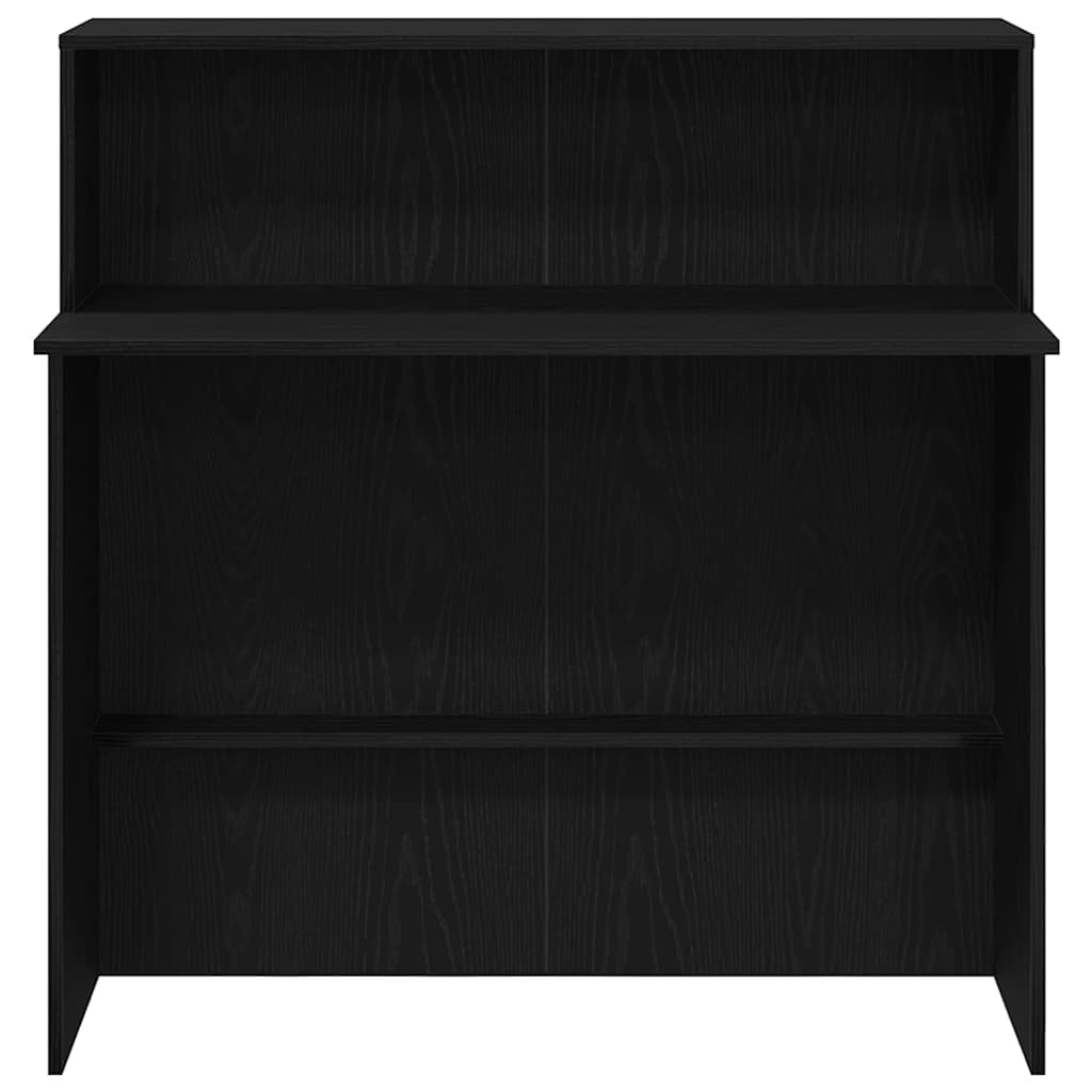 Gecheer Bancone Reception, Funzionale con Piano Integrato e Spazio di Archiviazione, 100x50x103,5 cm, Truciolato, per Uffici Aziendali Hotel Cliniche e Saloni di Bellezza