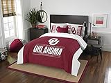 Northwest Officially Licensed NCAA Oklahoma Sooners Modern Take Full/Queen Comforter and 2 Sham Set