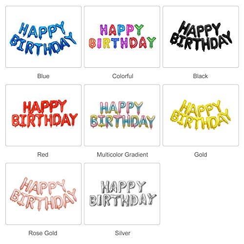 Suprimentos para festa de bebê,Funien Conjunto de decorações de festa de feliz aniversário de 16 pol