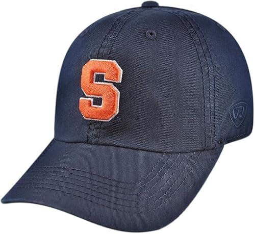 Collegiate Primary Color Relaxed Fit Adjustable Hats (US, Alpha, One Size, Syracuse)