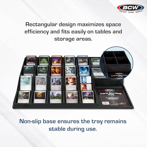 Bcw 1-CST Trading Card Sorting Tray For Pokemon, Mtg, Baseball, Sports Cards | 24-Cell Organizer thumb #3