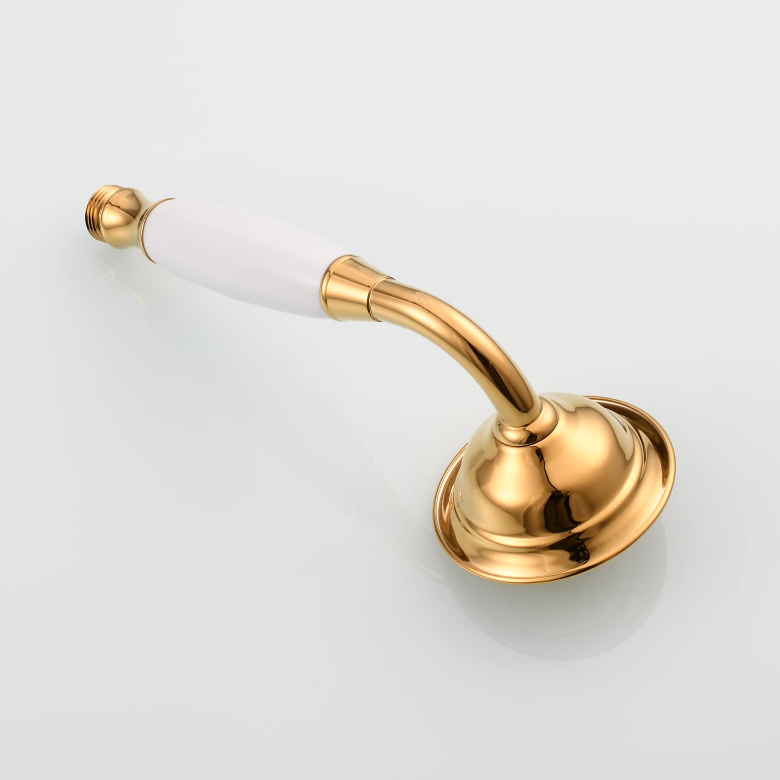 CIENCIA Set Telefoni Doccia in Ottone Soffione Doccia Oro Doccia a Mano Alta Pressione Soffione per Doccia con Tubo, BS126F