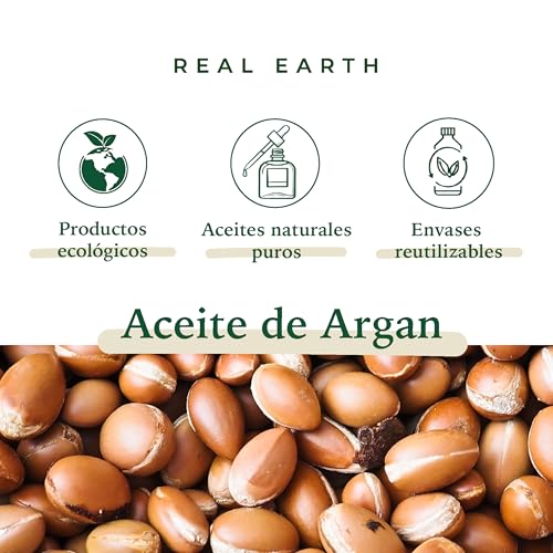Real Earth Stories Arganöl und natürlich kaltgepresst für Haare, Nägel, Bart, Dehnungsstreifen und Anti-Verlust-Behandlung 100% rein. 100 ml (Packung von 1)