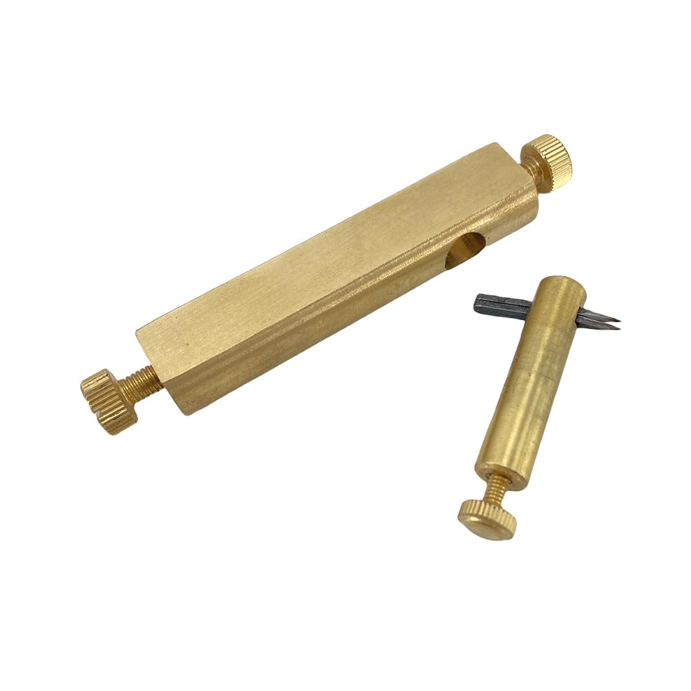 Yinfente 1 ensemble d'outils de purfling en laiton incrustés de rainures incrustées de couteau de luthier pour la fabrication de violon, alto