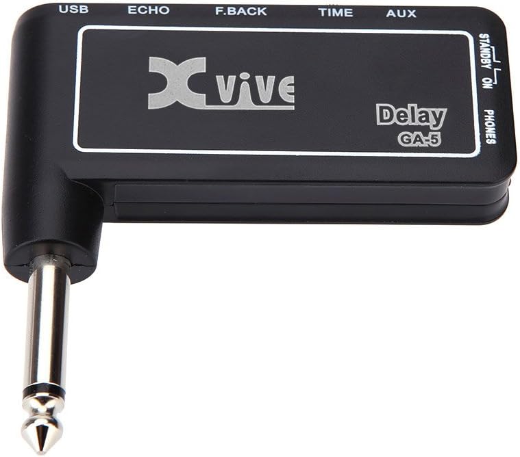 Electric Guitar Headphone Amplifier, Mini Rechargeable USB Guitar Plug