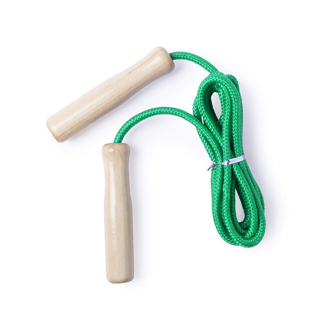 eBuyGB Colourful Skipping Rope Childrens, Adults Fitness, Speed, Conditioning & Fat Loss for Boxing, Home & Gym Workouts, HIIT, Interval Training & Outdoor Exercise (Green)