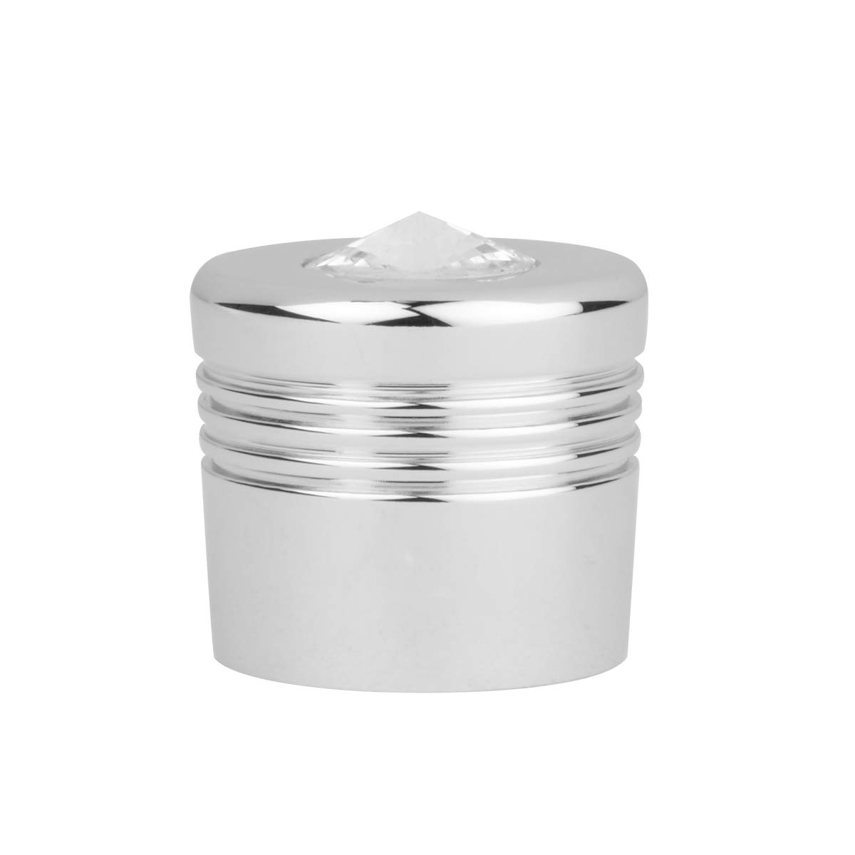 GG Grand General 95622 Chrome Aluminum Glove Box Knob Cover with Clear Crystal