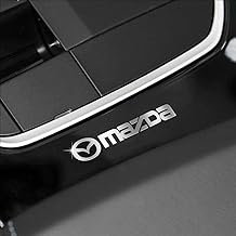 KENANS Car Emblem Logo Sticker for Mazda CX-30 CX30 2017-2022, Car Sticker Emblem Decals Emblem Car Accessories Tuning Sticker, Silver