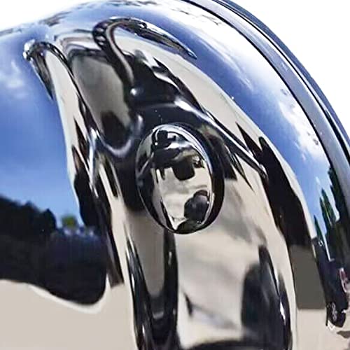 HDBUBALUS Motorrad CNC Innenverkleidung Spiegel Stecker Spiegel Loch Stecker Schrauben Montage Loch Stecker Fit Für Harley Batwing Street Glide Electra Glide Tri Glide 1996-2016 Chrom