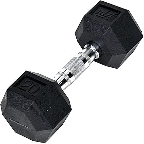 JFIT Rubber Hex Dumbbell