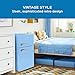 Avanti Mini Fridge with Freezer Retro Design Compact Refrigerator for Home Office or Dorm, Features Dual Doors Removable Shelves Manual Defrost and Mechanical Adjustable Temp Control, 3.1-Cu.Ft, Blue