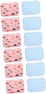 Mipcase 12 Peças Tapete De Xixi Para Animais De Estimação Tapete De Cama Ouriço Forro De Gaiola De Rato Hamster Tapete De Cama Para Animais De Estimação Tapete Quente Gaiola De Coelho