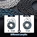 2 Meter Long 2Pin IEM Cable, in Ear Monitor Replacement Earbuds Earphone Cable, KBEAR ST12 Plus 8 Core 4N OFC Silver-plated HiFi Headphone Wire for KZ ZST/AS10/ZS10/ZST-X CCA C10/C12(Dark, 2PIN 3.5MM)