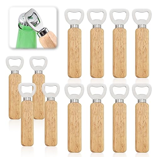 JOCXZI Apribottiglie,portatile, Durevole, In Legno Naturale, Manico In - Foto 7