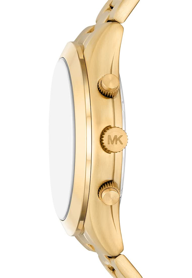 Michael Kors Runway Montre chronographe à quartz pour homme avec bracelet en acier inoxydable