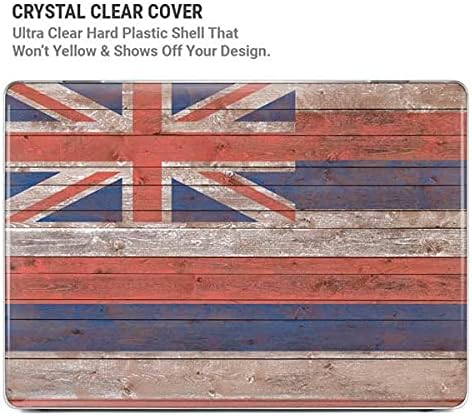 Skinit Case + Skin Compatible with MacBook Air 13in M1 (2021) Originally Designed Hawaiian Flag Dark Wood Design
