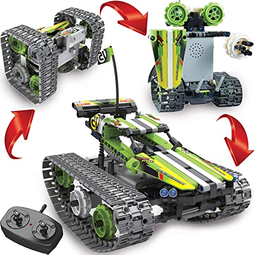 BOTZEES Remote Control RC Cars Building Kits, STEM Car Toys for Boys  8-in-1, Best Birthday Gifts for Kids Aged 3-12