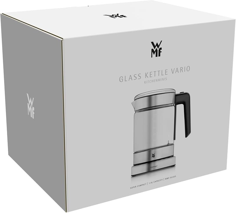 WMF Küchenminis 2in1 Vario üveg vízforraló teafőző 1L 1900W hőmérséklet szabályozás