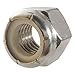 6-32 Nylon Insert Hex Lock Nuts, Stainless Steel 18-8, Plain Finish, Quantity 100 by Fastenere