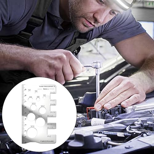 Calibrador de roscas de acero duradero para herramientas de medición miniatura 5