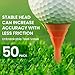 FINGER TEN Golf Tees Plastic 3 1/4 inch Unbreakable Upgraded Bulk 50/100 Pack Reduce Friction Side Spin Stable 83mm Long Tee for Men Women Practice (50 Pack, Mixed Color)
