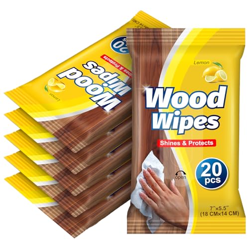 Heigble 12 Pcs Care Wood Surfaces Wipes 240 Count...