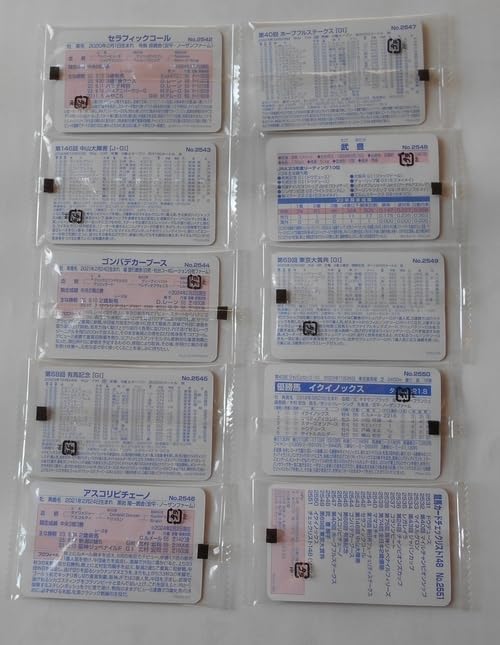 ☆テイエムオペラオー(No.2089)まねき馬倶楽部レインボーカード☆15枚