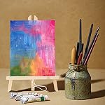 Tosnail paquet de 36 8" x 10" Artist Painting Toile Panneaux Blanc Blank Étreint Toile Toile Conseil pour l'huile ou la peinture acrylique Partie