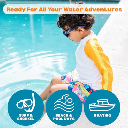 Image of SwimZip Boys' Long Sleeve Rash Guard & Swim Shorts Set - UPF 50+ Sun Protection