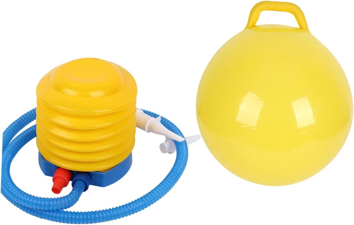 Prakal Hopper Ball, Bouncy Ball, Jumping Ball, Hopper Ball for Indoor and Outdoor Use Reusable, Robust Fitness for Children (65cm) (Yellow)