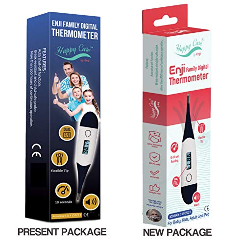 Oral Thermometer for Adults - Digital Thermometer for Fever - Celsius and Fahrenheit - Rectal, Armpit, Underarm, Mouth Thermometer for Adults