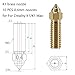 Creality 10PCS K1 Brass Nozzles Kit, 3D Printer 10PCS High Speed 0.4mm Nozzles Kit for K1, K1 Max, Ender 3 V3 KE, CR-10 SE, CR-M4
