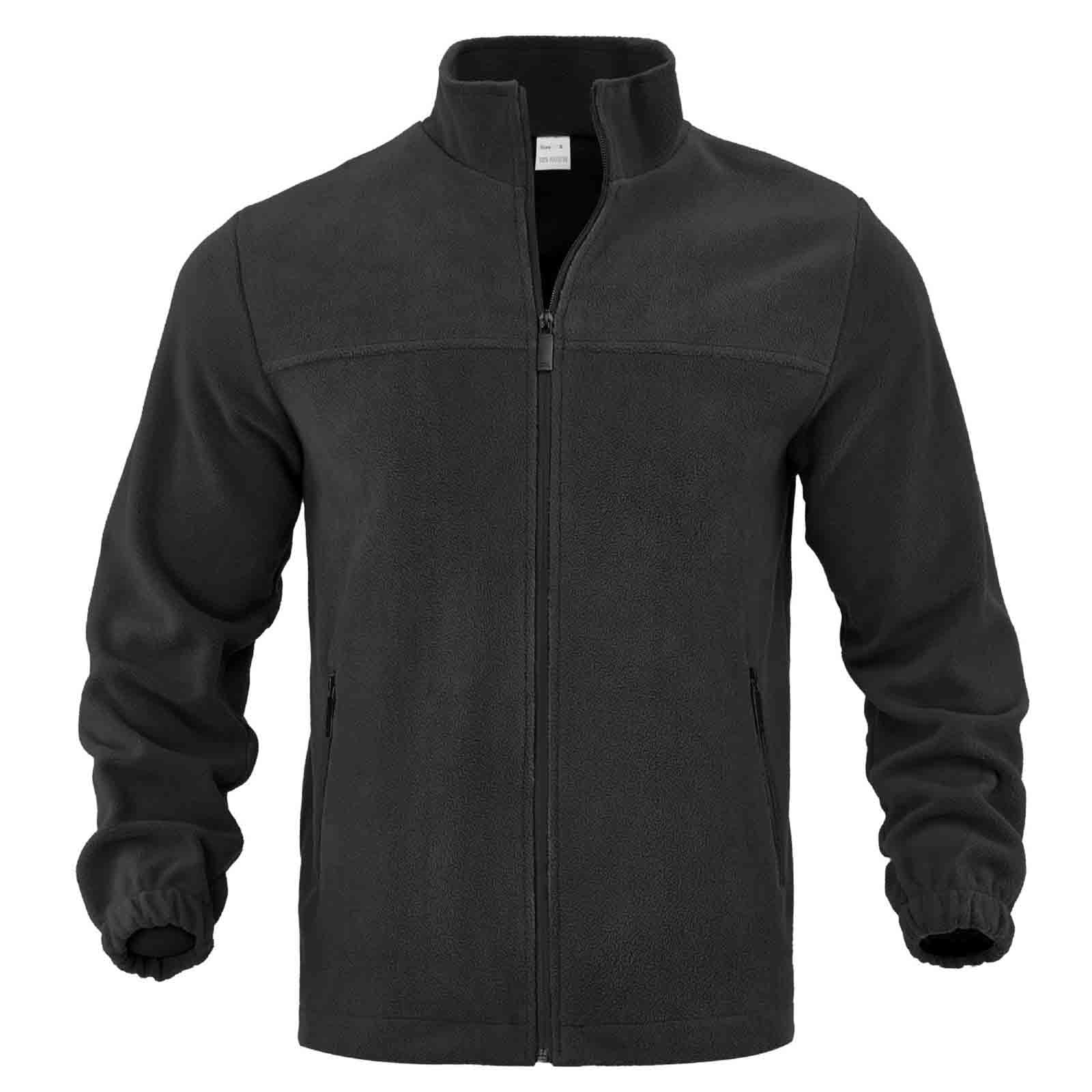 Giacca Pile Polare Uomo Sherpa Felpa Calda Con Zip Manica Lunga Sweatshirt | Tessuto pile soffice, interno sherpa termico, zip frontale, manica lunga, vestibilità regular, comfort quotidiano uomo