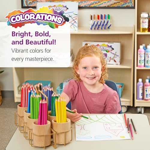 image for Colorations Color Pencils, Set of 240, Pre-sharpened, 12 Colors, Thick