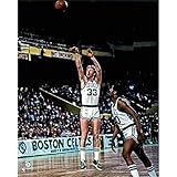 Boston Celtics Larry Bird Takes a Shot In The Boston Garden 8x10 Color Photo Picture