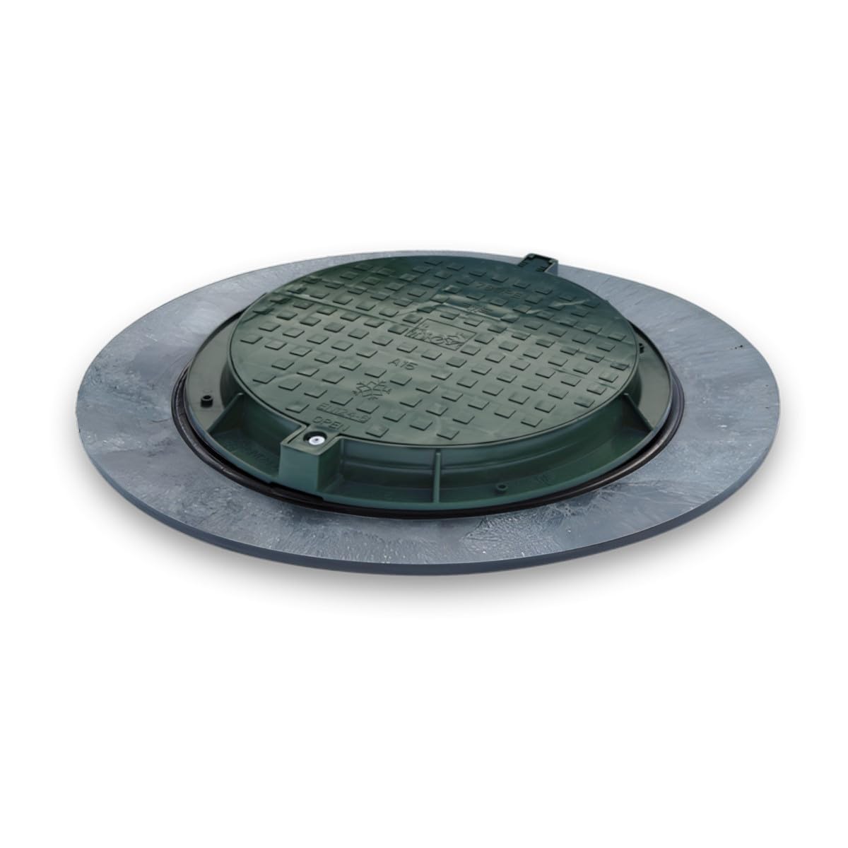 Varile Couvercle de réservoir XXL 1200 mm en Plastique I Couvercle Universel I Couvercle de citerne (Vert)