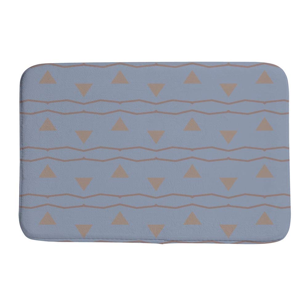 Tapis de salle de bain 91x61 cm géométrique et antidérapant