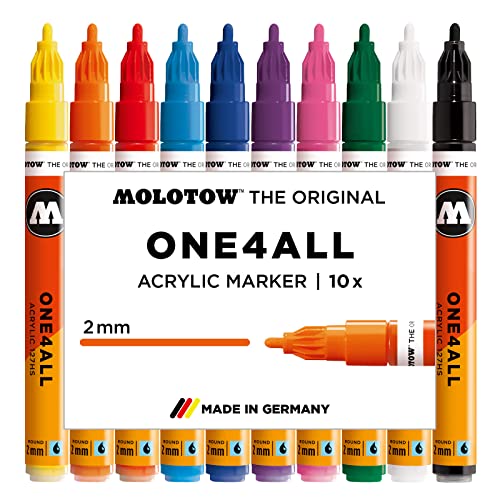 Master Kit 40 marqueurs acrylique rechargeables Molotow One4all