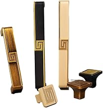 Manijas de gabinete Tiradores de gabinete de Puerta de Armario Chino Antiguo Bronce Amarillo Cajón de Oro Manijas de Armario Tiradores de Perilla de Vino Hardware (Color: Dorado 128 mm)