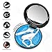 Gaboolo Retainer Case with Mirror,Slim Aligner Case with Vent Holes,Cute Night Mouth Guard Case,Retainer Removal Tool and Brush (Black Blue)