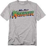 Popfunk My Pet Monster Logo Unisex Adult T Shirt, Athletic Heather, Large