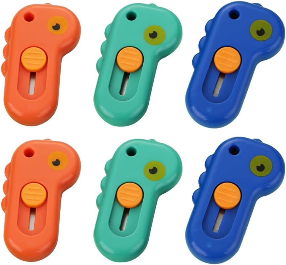 Artibetter ミニ ボックスカッター ナイフ かわいい 格納式 雲の形 ペーパーカッター 段ボールカッター カミソリナイフ 多目的 家庭 携帯便利 カット 紙 封筒 オフィスアクセサリー 6ピース 日本最級