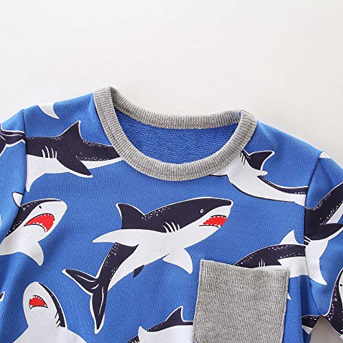 Image of Toddler Boys Crewneck Sweatshirt, Cotton Long-Sleeve Pullover Cartoon Print